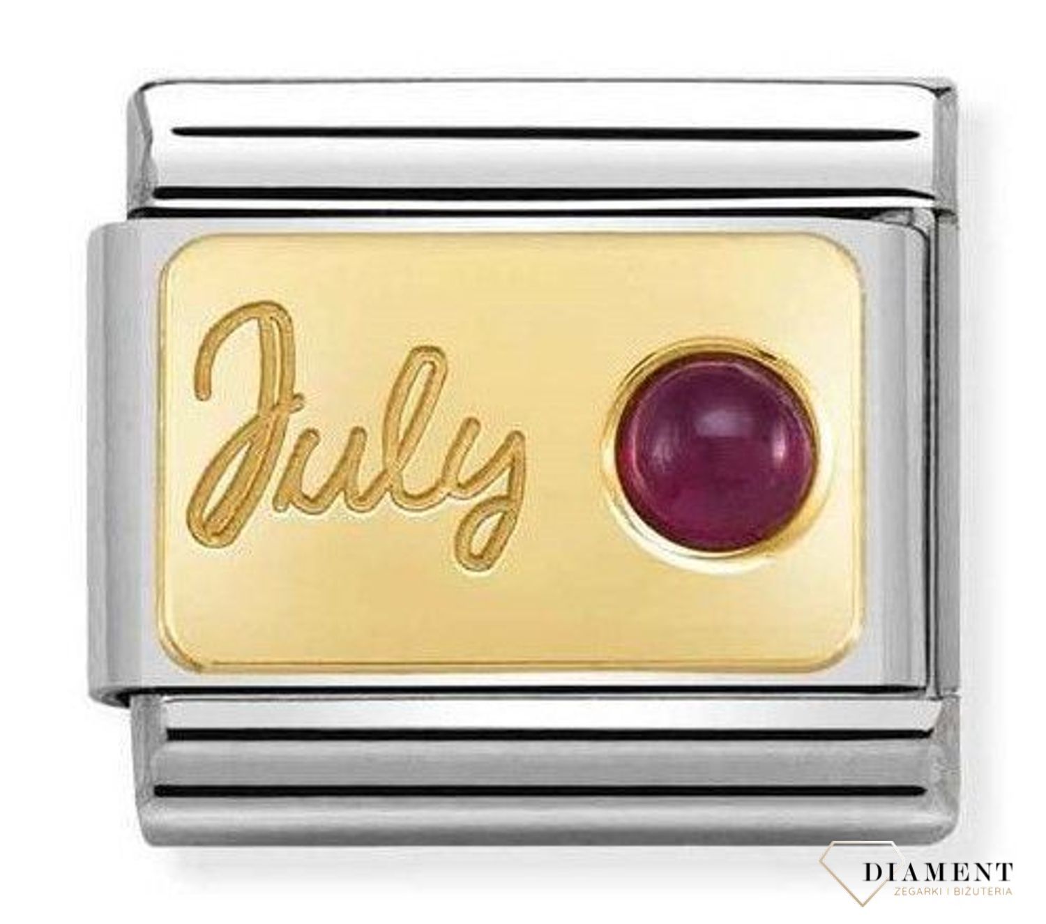 Nomination Link 18K zawieszka złoto 'Lipiec Rubin' 030519 07 ✓ Zawieszki Nomination ✓ Wyjątkowy prezent ✓ Nomination ✓ Bransoletka Nomination ✓ Bransoletka ze stali ✓ Gwarancja najniższej ceny ✓ Zapraszamy!.jpg